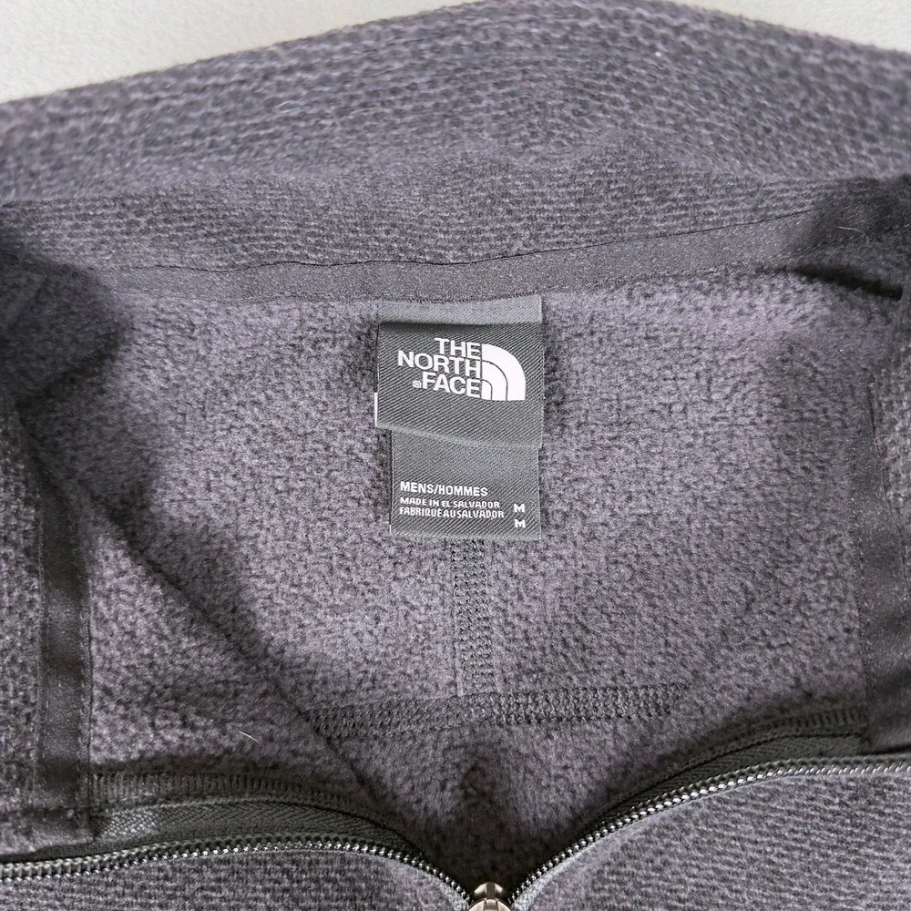 The North Face Mens Gordon Lyons 1/4 Zip Fleece Pullover Charcoal Grey Medium
